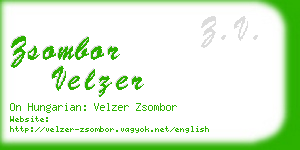 zsombor velzer business card